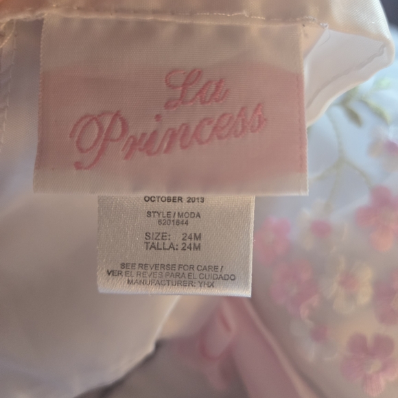 Lu Princess Pink and White Floral Dress-Size 24mos - Picture 7 of 8